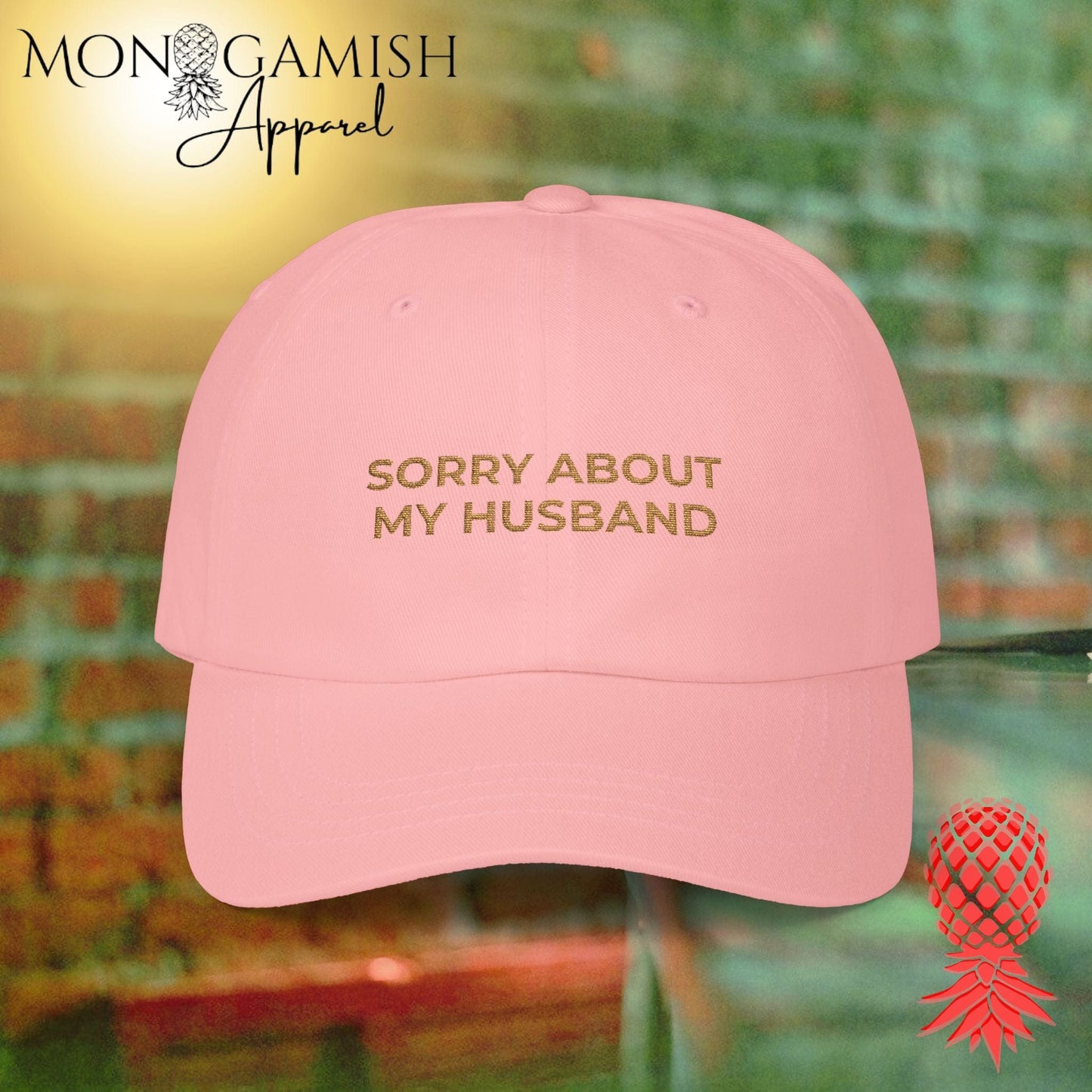 Sorry About My Husband Embroidered Hat