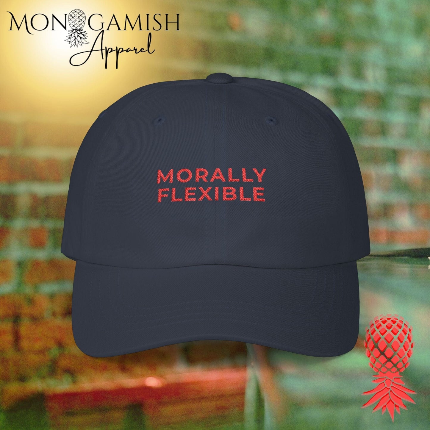 Morally Flexible Embroidered Hat