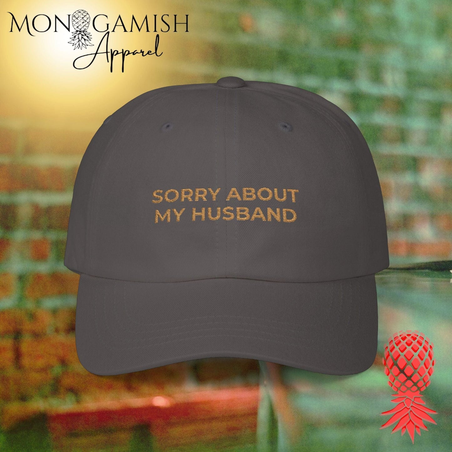 Sorry About My Husband Embroidered Hat