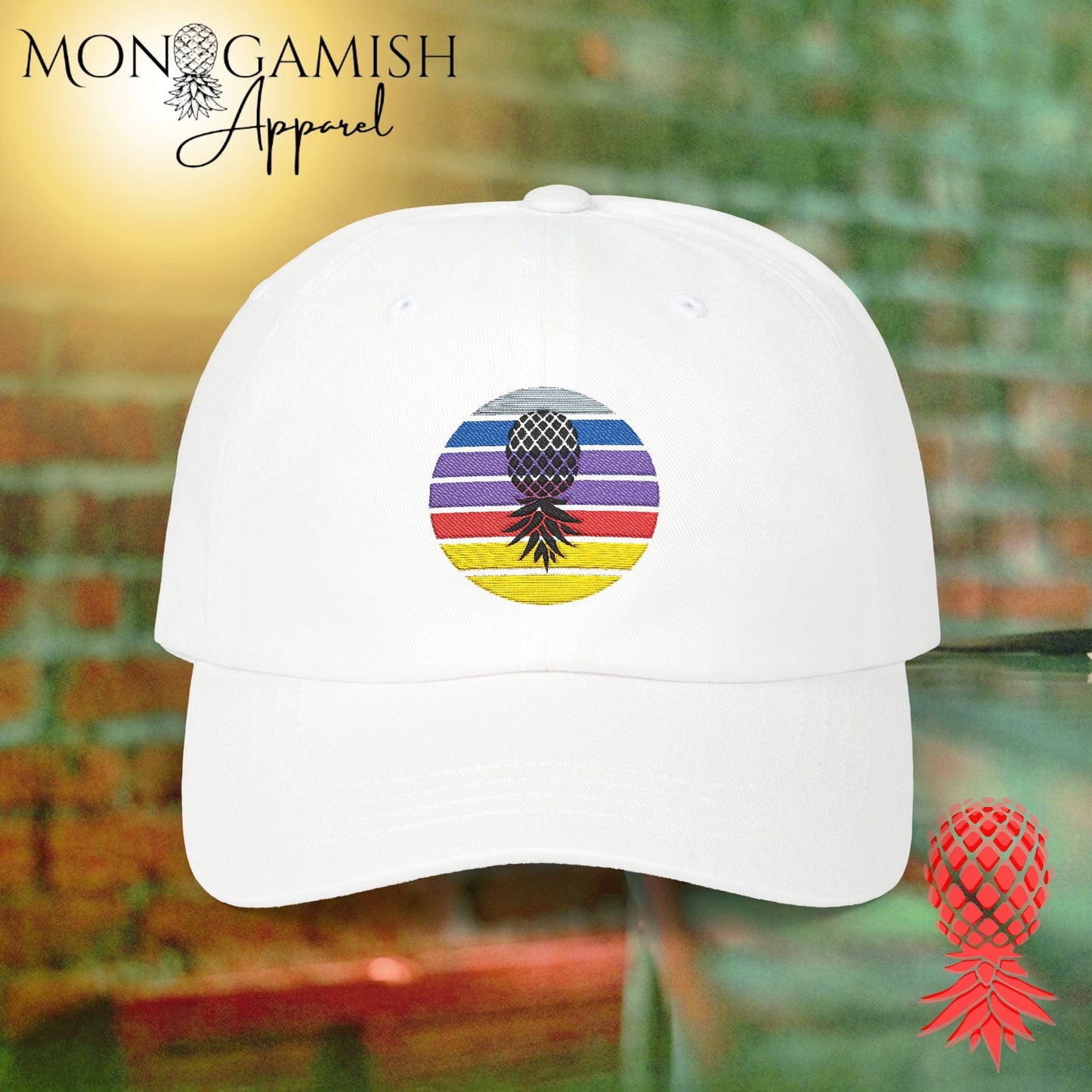 Retro Upside Down Pineapple Embroidered Hat