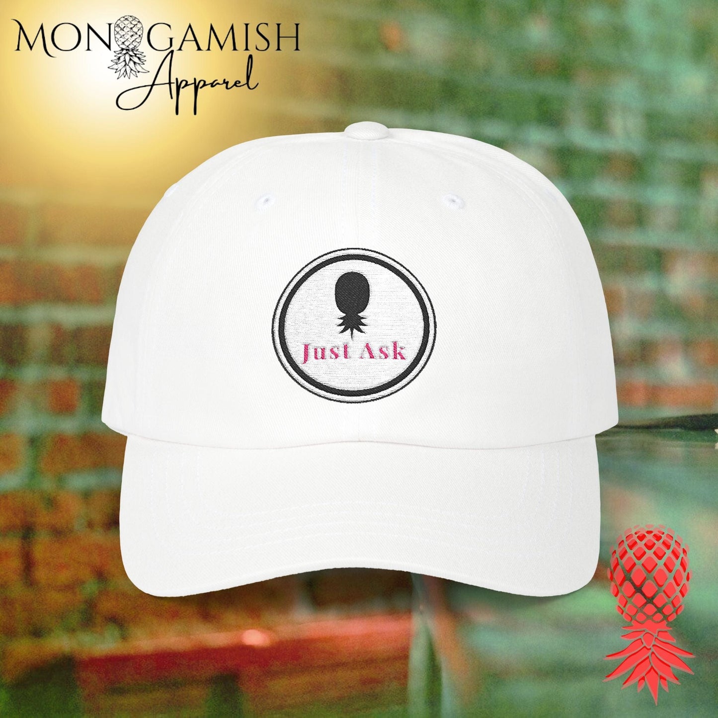 Just Ask Embroidered Hat