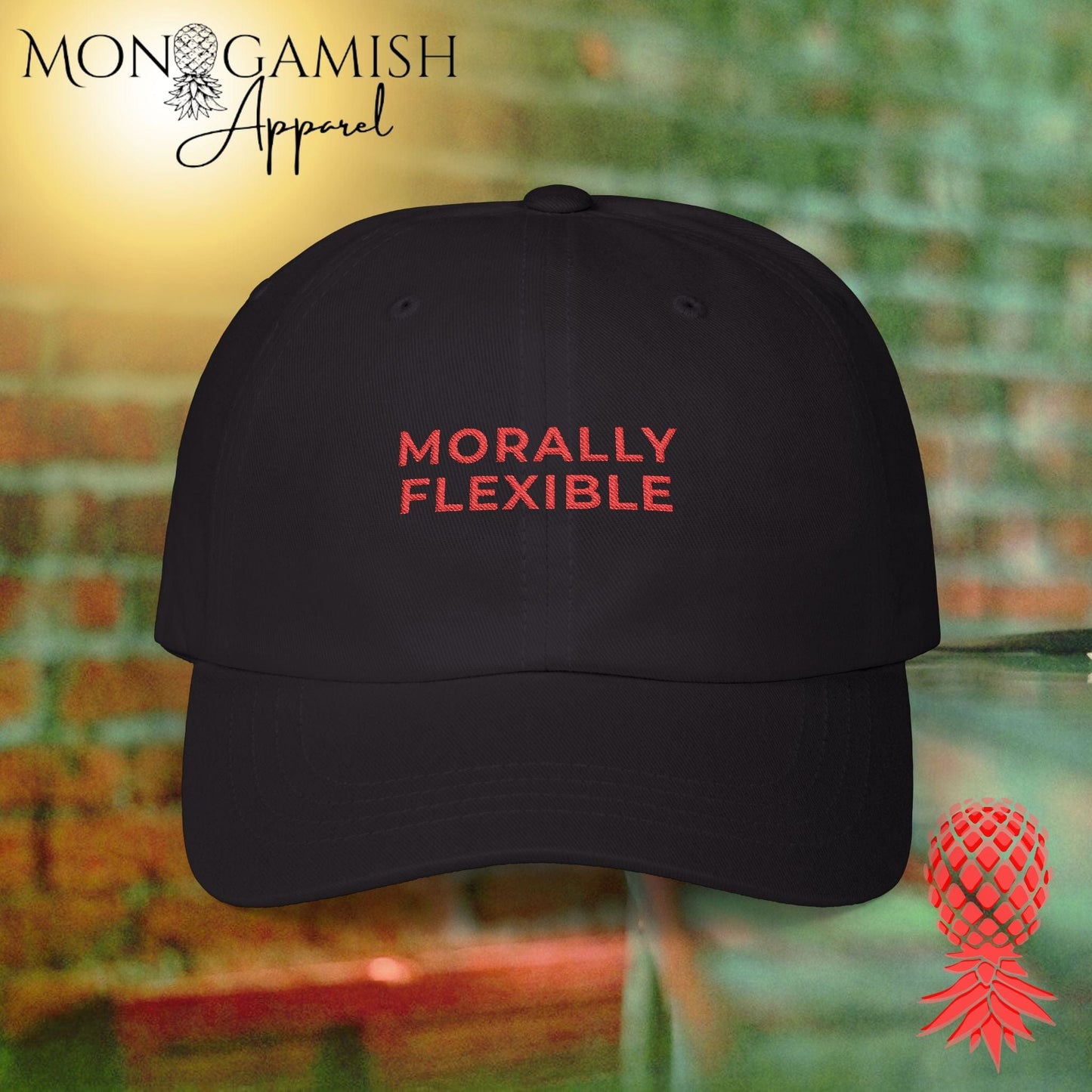 Morally Flexible Embroidered Hat