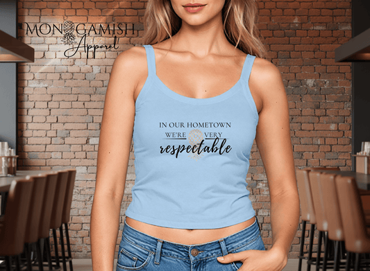 Hometown Respect Ladies Crop Tank