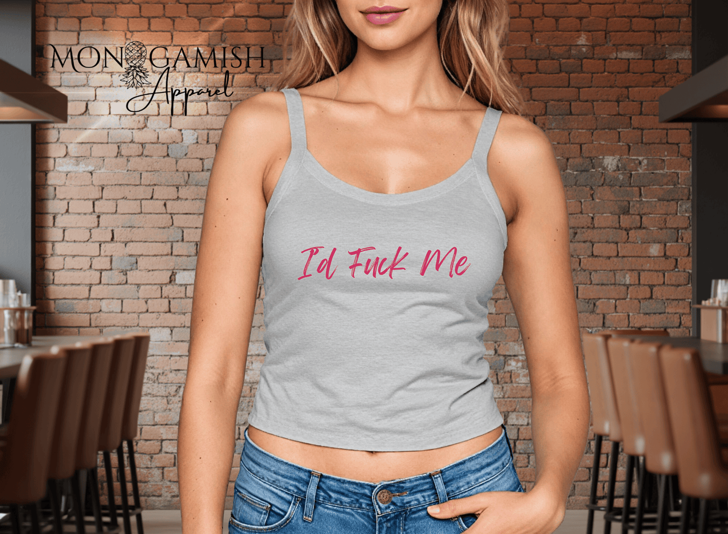 I Would F*ck Me Ladies Crop Tank