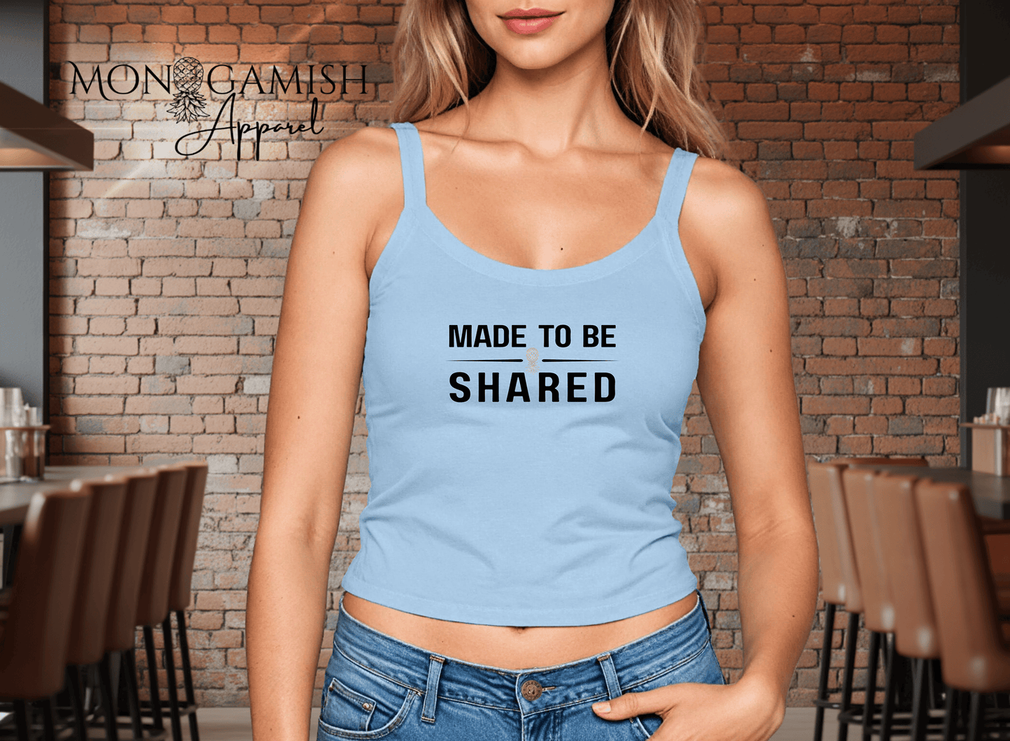 Made to be Shared Ladies Crop Tank