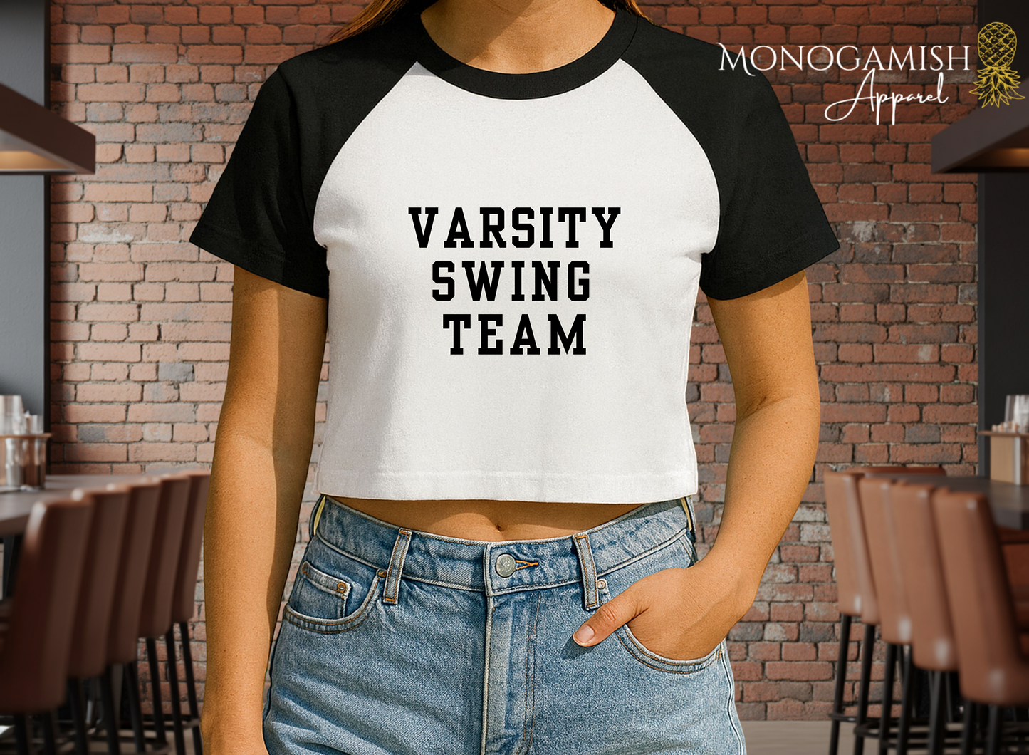 Varsity Swing Team Crop Tee