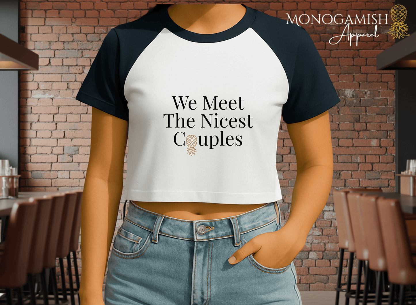 We Meet The Nicest Couples Crop Tee