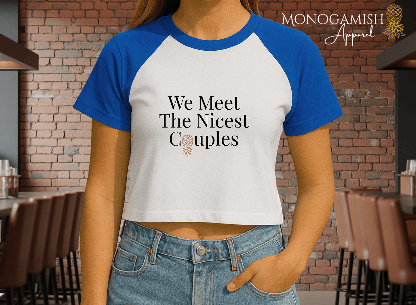 We Meet The Nicest Couples Crop Tee
