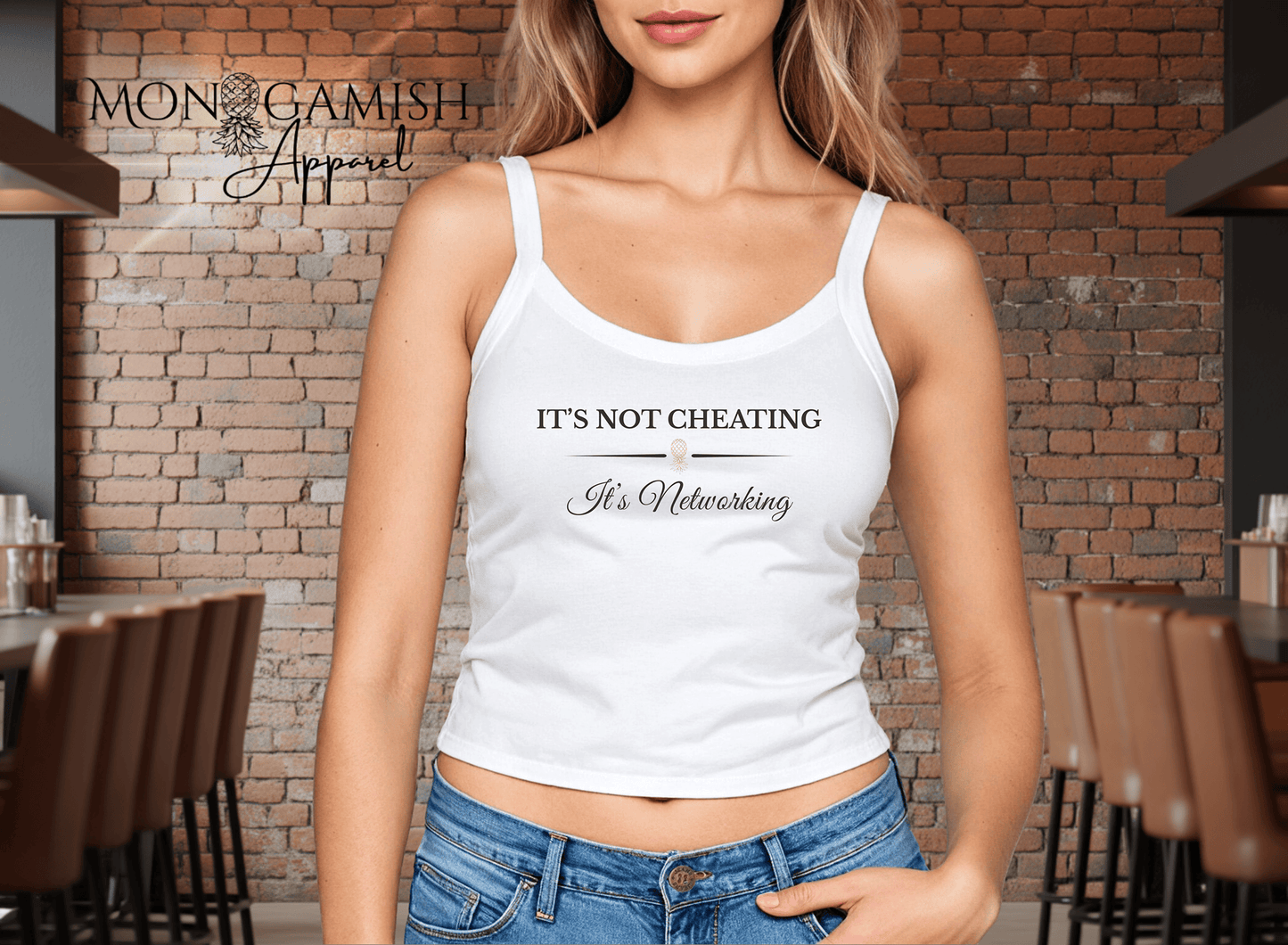 We love to Network Ladies Crop Tank